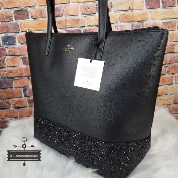 Kate spade LARGE Penny Greta Court Black Tote Bag - Picture 7 of 7